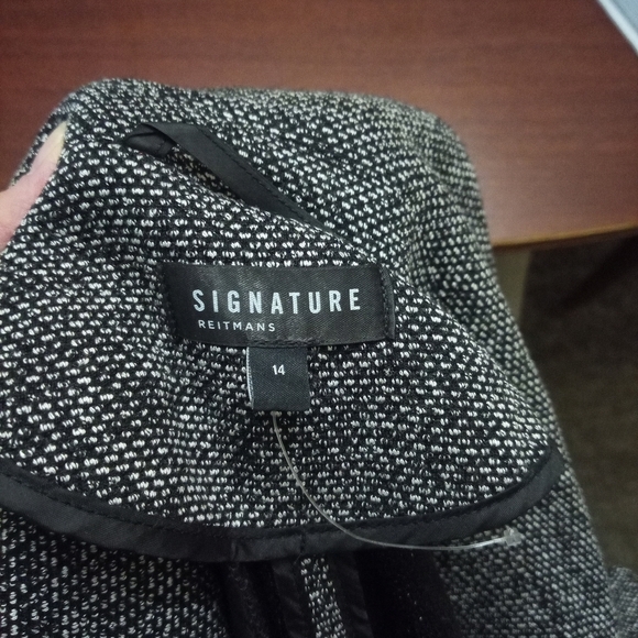 Reitmans Gray Blazer Wool-Blend Suit Jacket - Picture 2 of 2